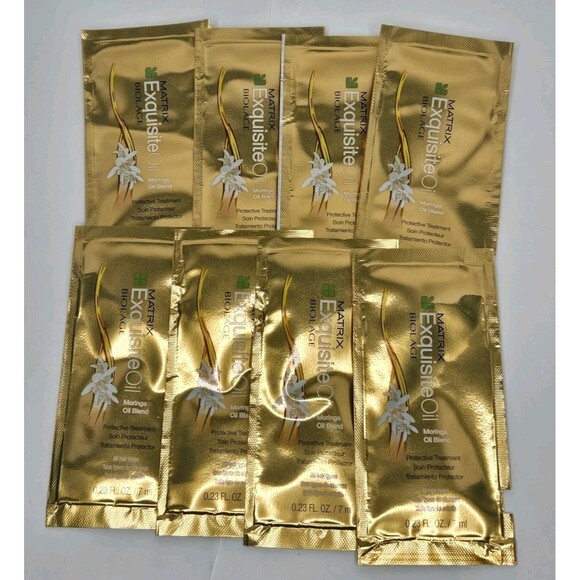 Matrix Biolage Exquisite Moringa Oil Blend Protective Treatment 8 Packs = 1.84oz - Picture 1 of 3